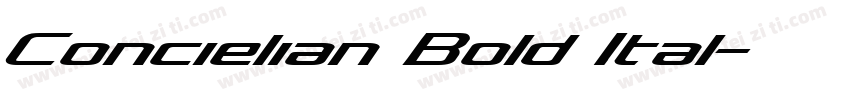 Concielian Bold Ital字体转换